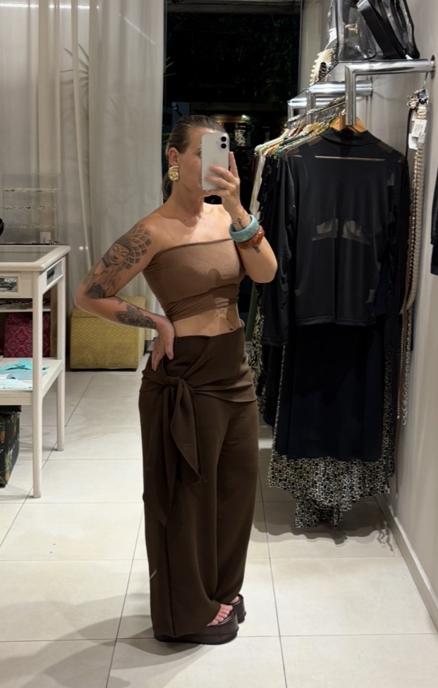 Calça amarração raiz
