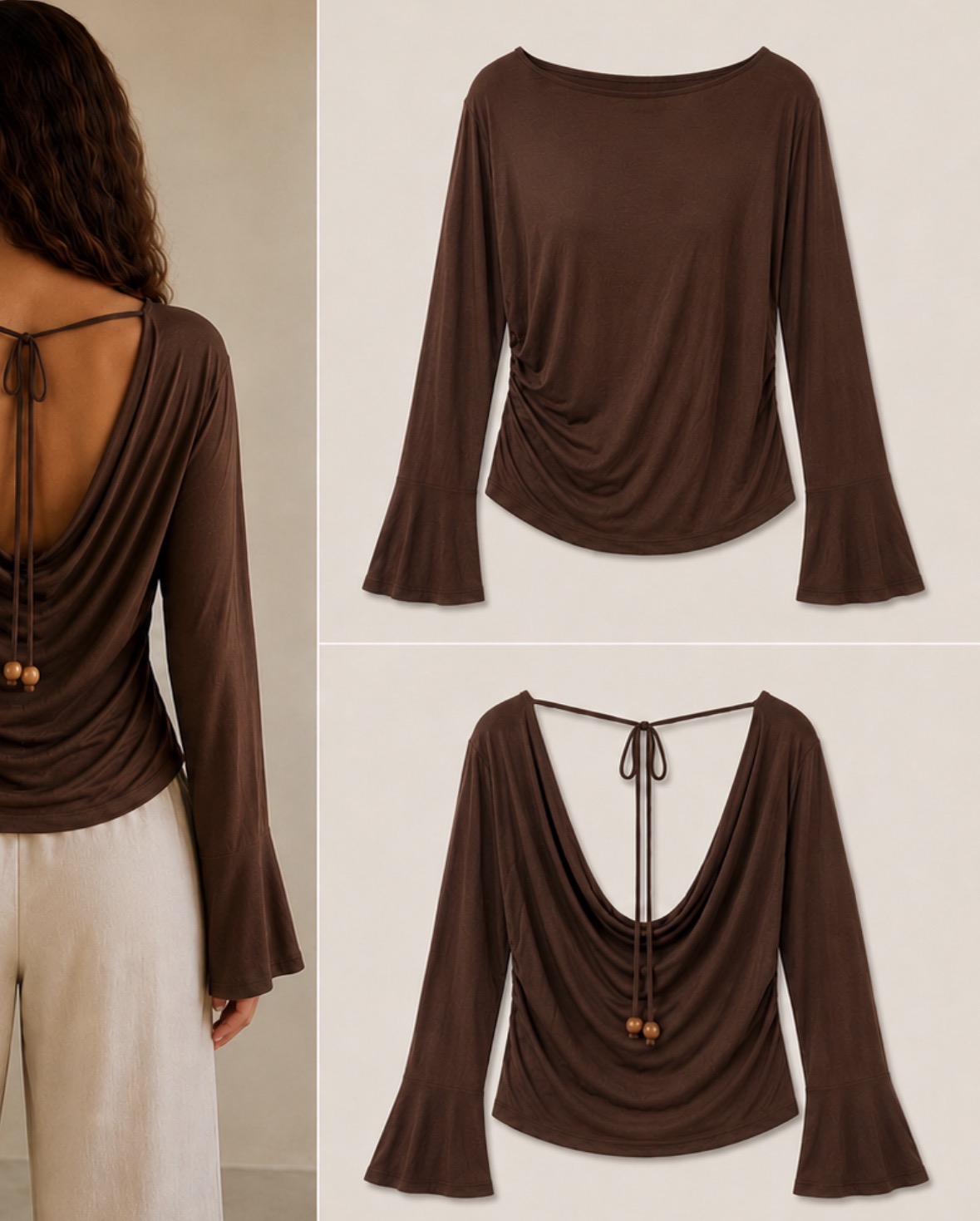 Blusa manga sino